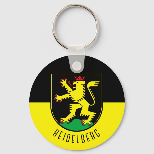 Flag of Heidelberg - GERMANY Keychain (Front)