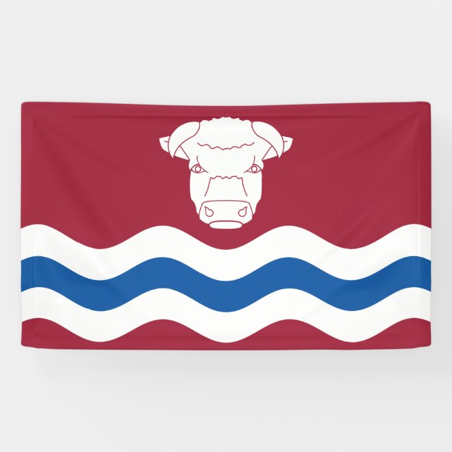 Flag of Herefordshire (UK County) Banner (Horizontal)