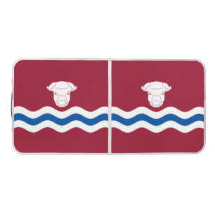 Flag of Herefordshire (UK County) Beer Pong Table