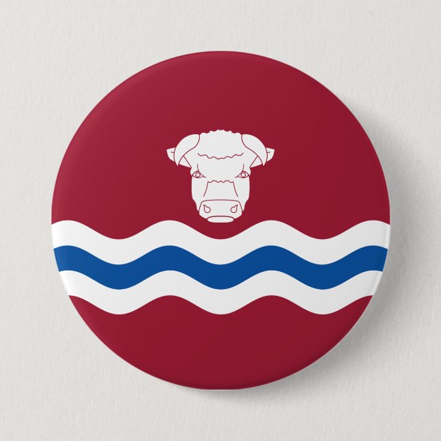 Flag of Herefordshire (UK County) Button (Front)