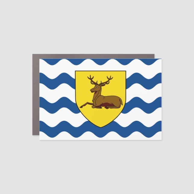 Flag of Hertfordshire Car Magnet (Front)