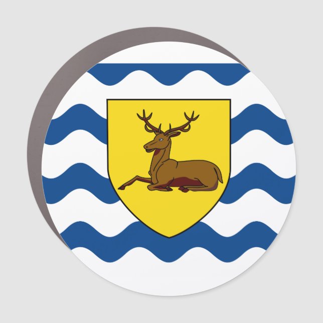 Flag of Hertfordshire Car Magnet (Front)