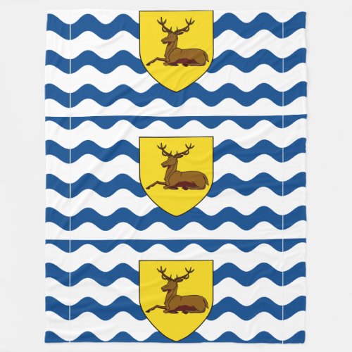 Flag of Hertfordshire Fleece Blanket