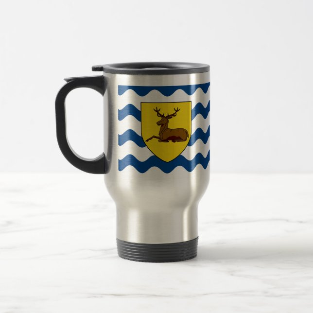 Flag of Hertfordshire Travel Mug (Left)