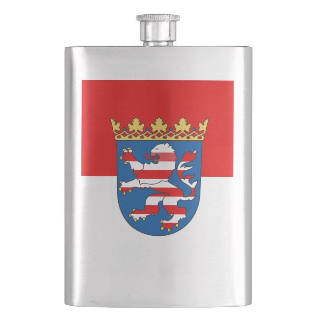 Flag of Hesse Hip Flask (Front)
