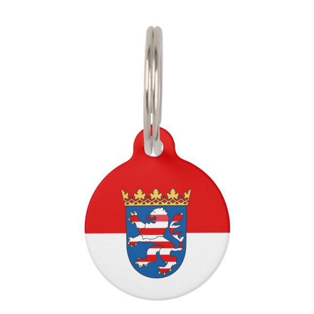 Flag of Hesse Pet Name Tag (Front)