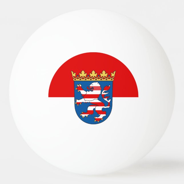 Flag of Hesse Ping Pong Ball (Front)