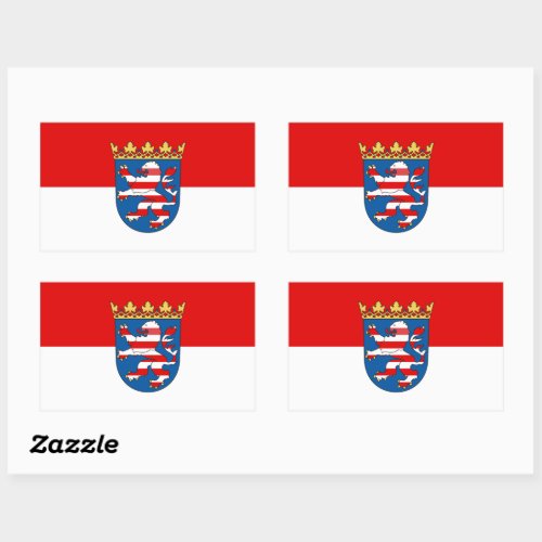 Flag of Hesse Rectangular Sticker