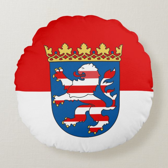 Flag of Hesse Round Pillow (Front)