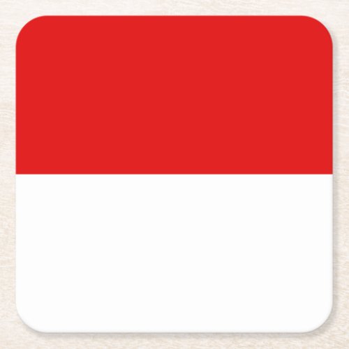 Flag of Hesse Square Paper Coaster