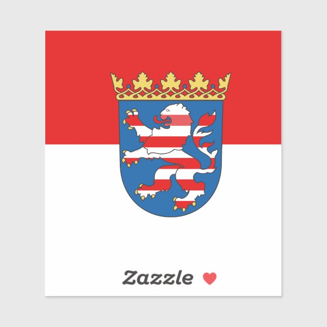 Flag of Hesse Vinyl Sticker (Sheet)