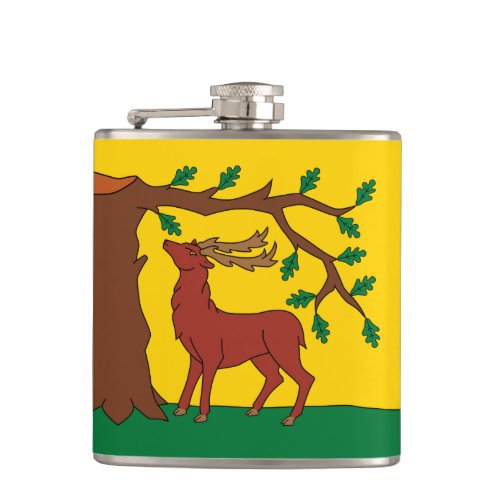 Flag of historic county of Berkshire Flask