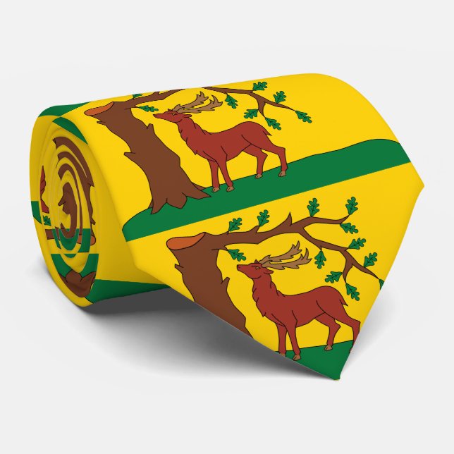 Flag of historic county of Berkshire Neck Tie (Rolled)