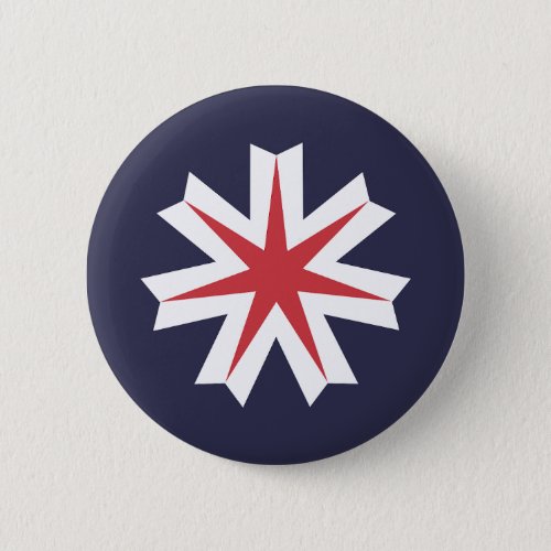 Flag of Hokkaido Prefecture Japan Button