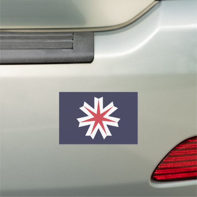 Flag of Hokkaido Prefecture, Japan Car Magnet (In Situ)