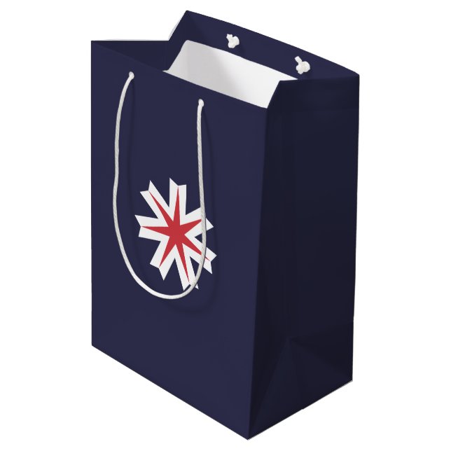 Flag of Hokkaido Prefecture, Japan Gift Bag (Back Angled)