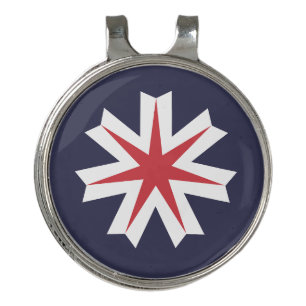 Flag of Hokkaido Prefecture, Japan Golf Hat Clip