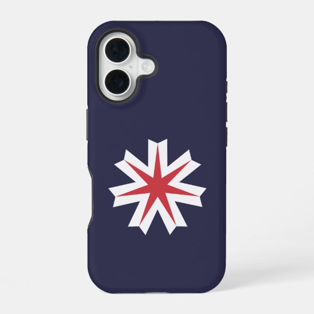Flag of Hokkaido Prefecture, Japan iPhone Case (Back)