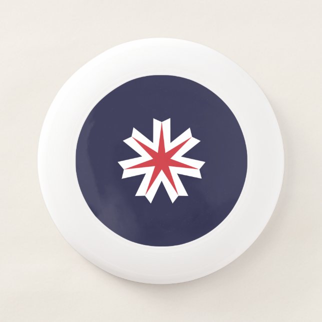 Flag of Hokkaido Prefecture, Japan Wham-O Frisbee (Front)