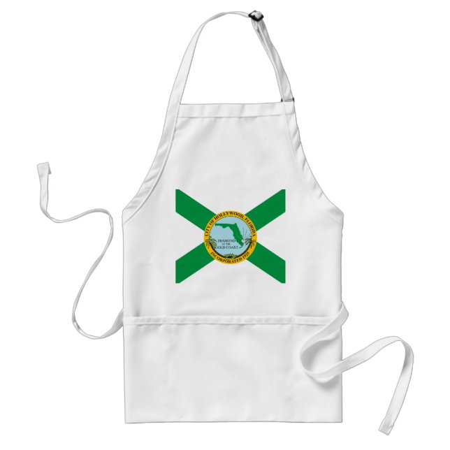 Flag of Hollywood, Florida Adult Apron (Front)