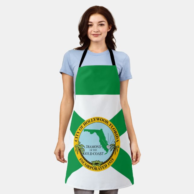 Flag of Hollywood, Florida Apron (Worn)
