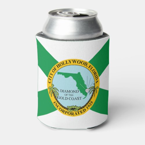 Flag of Hollywood Florida Can Cooler