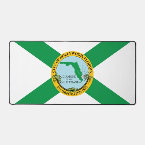 Flag of Hollywood Florida Desk Mat