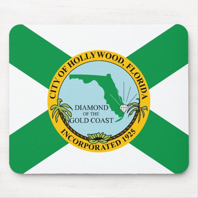 Flag of Hollywood, Florida Mouse Pad (Front)