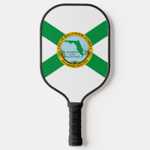Flag of Hollywood, Florida Pickleball Paddle