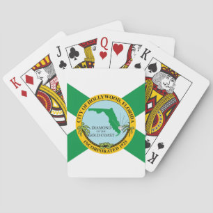 Flag of Hollywood, Florida Poker Cards