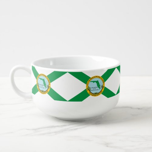 Flag of Hollywood Florida Soup Mug