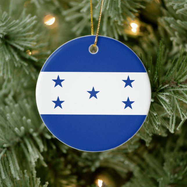 Flag of Honduras Ceramic Ornament (Tree)
