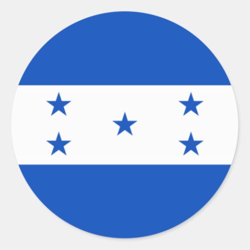 Flag of Honduras Classic Round Sticker