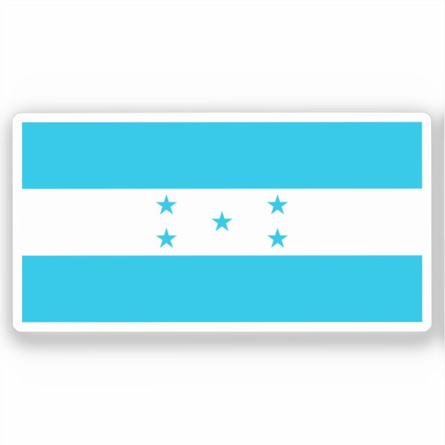 Flag of Honduras custom-cut  Sticker (Front)