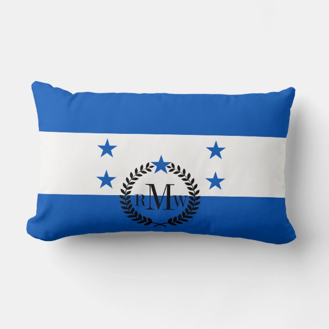 Flag of Honduras Lumbar Pillow (Front)