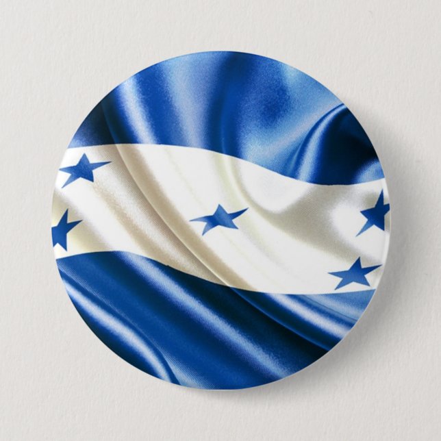 FLAG OF HONDURAS PINBACK BUTTON (Front)