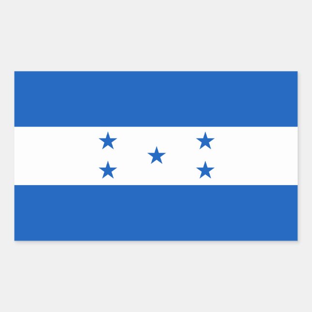 Flag of Honduras Rectangular Sticker (Front)