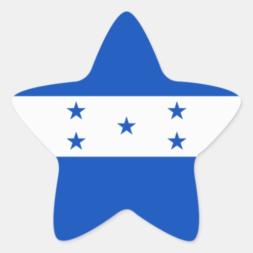 Flag of Honduras Star Sticker