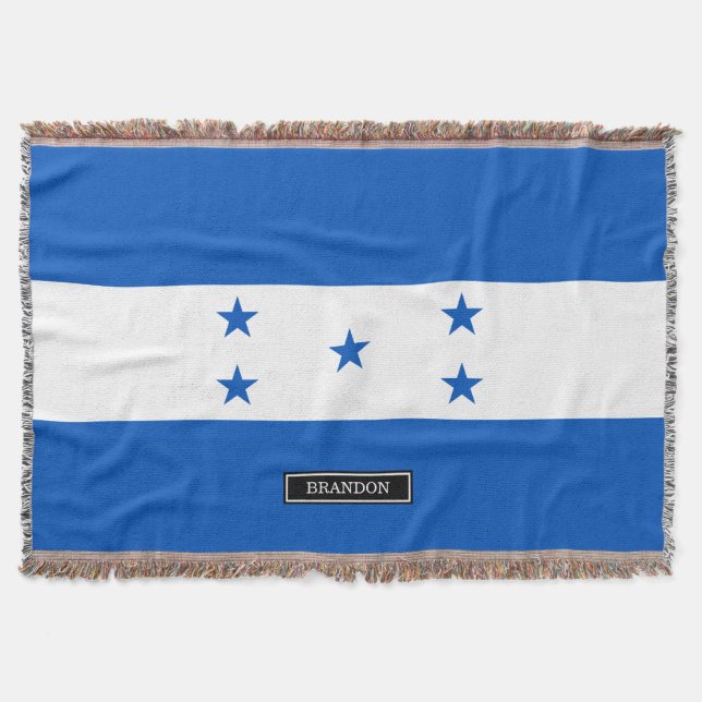Flag of Honduras Throw Blanket (Front)