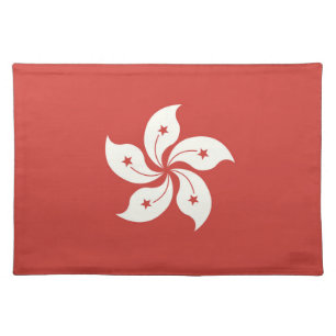 Flag of Hong Kong Cloth Placemat