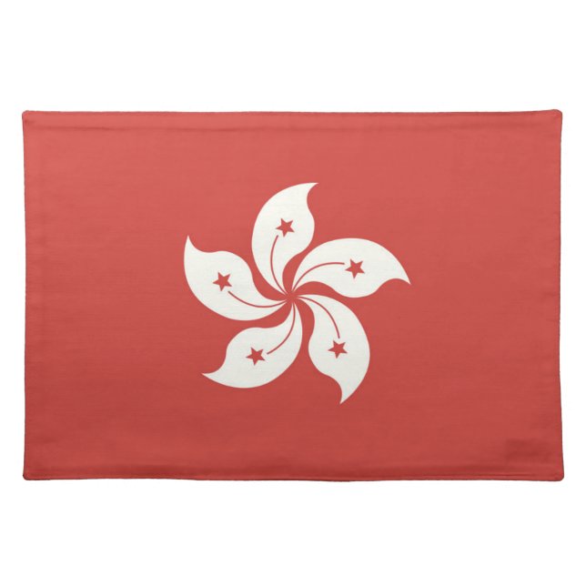 Flag of Hong Kong Cloth Placemat (Front)