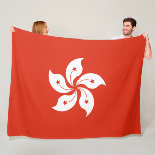 Flag of Hong Kong Fleece Blanket
