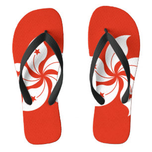 Flag of Hong Kong Flip Flops