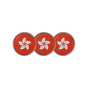 Flag of Hong Kong Golf Ball Marker