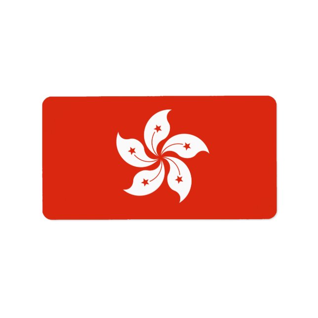 Flag of Hong Kong Labels (Front)