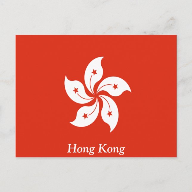 Flag of Hong Kong Postcard (Front)