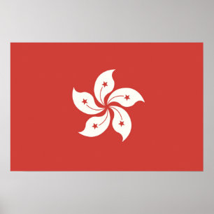 Flag of Hong Kong Poster
