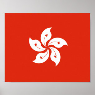 Flag of Hong Kong Poster