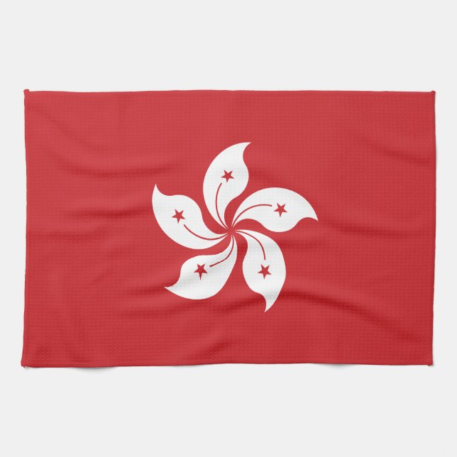 Flag of Hong Kong Towel (Horizontal)