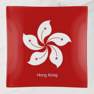 Flag of Hong Kong Trinket Tray